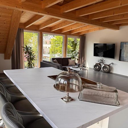 Moderne Ferienunterkunft/Wohnung Burgthann Bagian luar foto