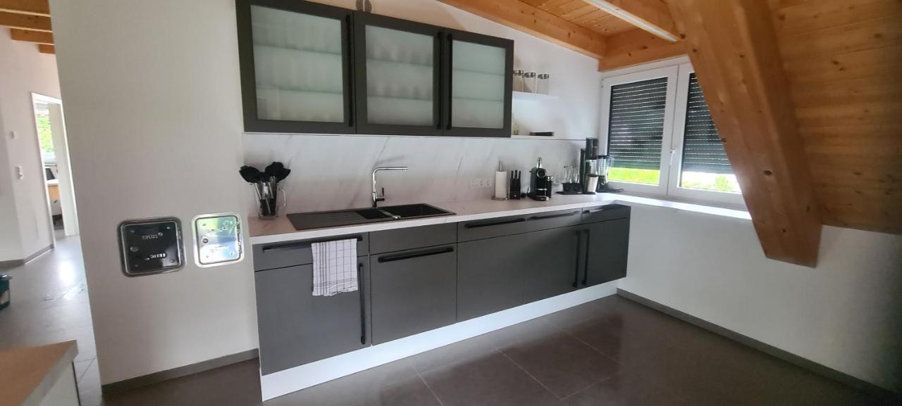 Moderne Ferienunterkunft/Wohnung Burgthann Bagian luar foto
