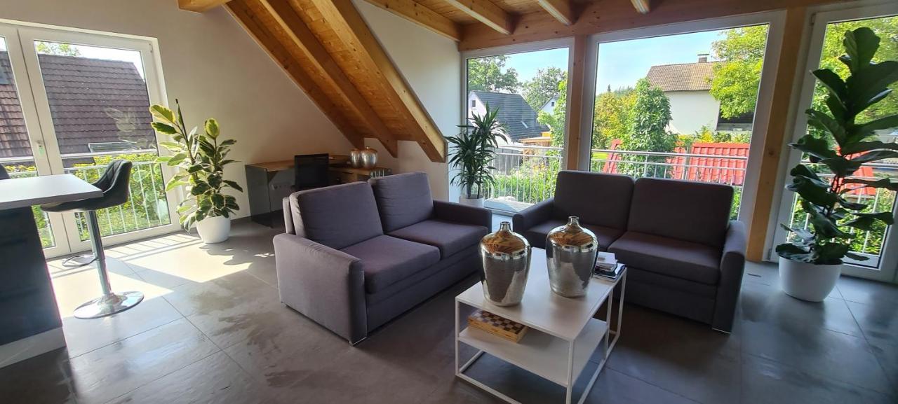 Moderne Ferienunterkunft/Wohnung Burgthann Bagian luar foto