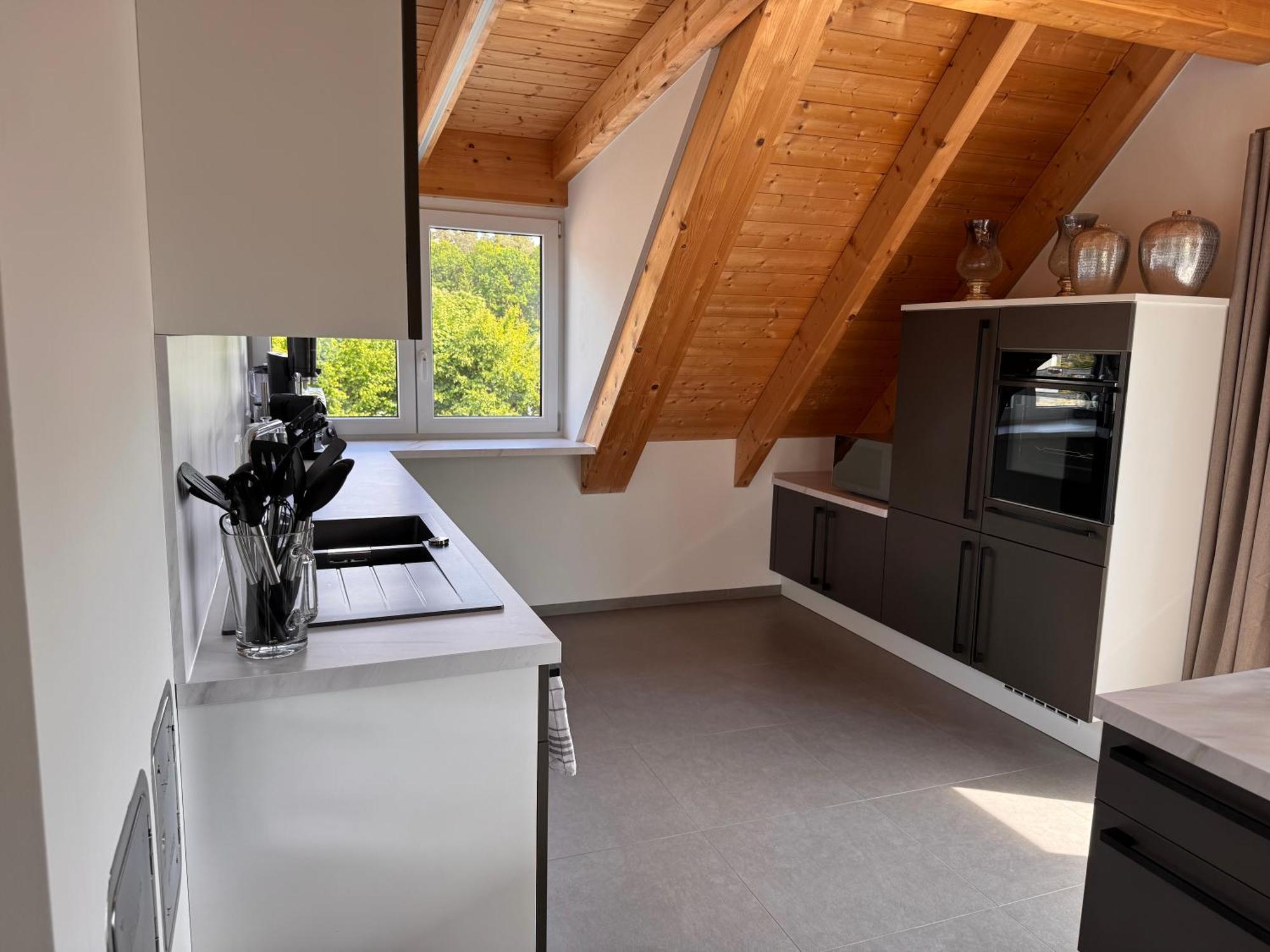 Moderne Ferienunterkunft/Wohnung Burgthann Bagian luar foto